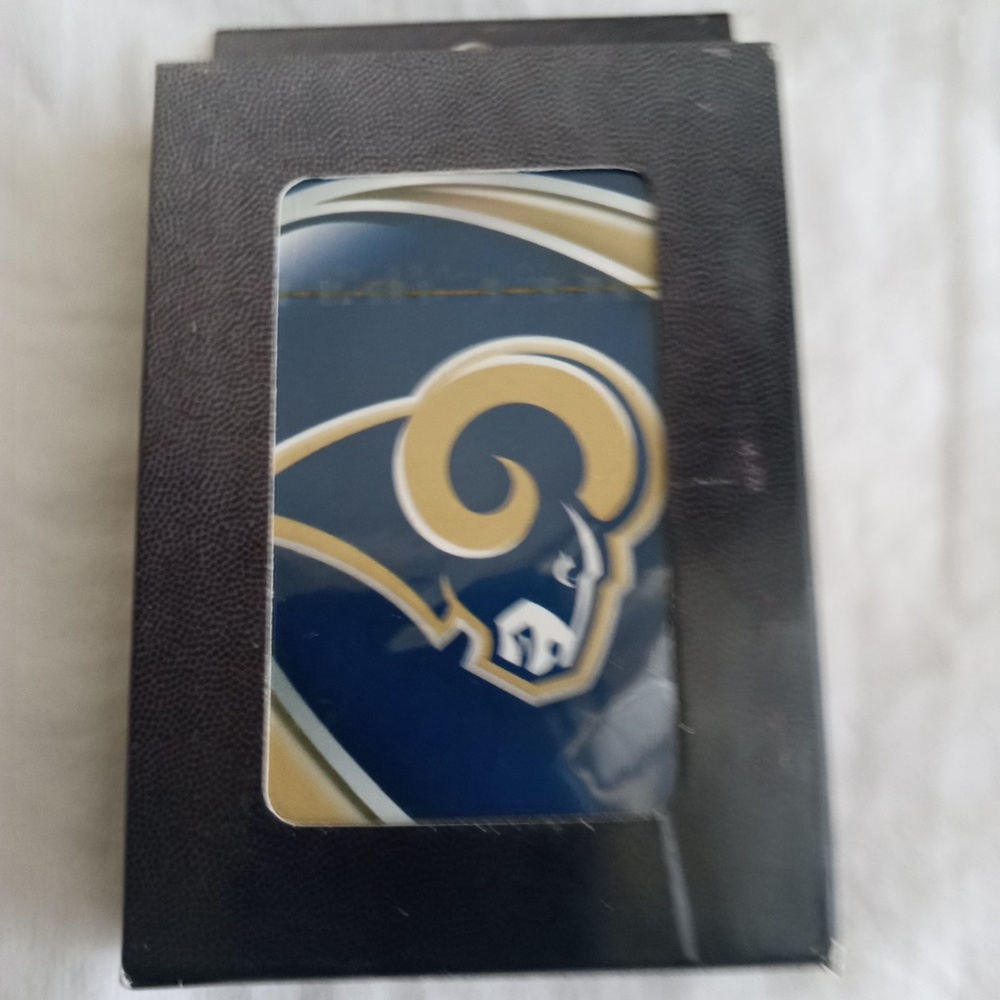 NFL LA Rams Playing Cards Deck Los Angeles CA Pro Football Playing Game NIB